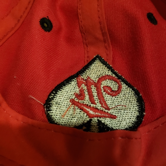 Miller Spade Cap Hat Logo embroidery Outdoor Cap brand red hook and loop back - Picture 4 of 4
